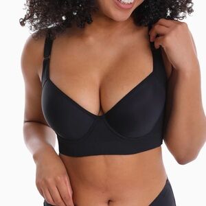 Shapedly Back Smoothing Shaping Bra Black